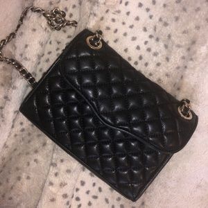 Rebecca Minkoff Black Quilted Mini Affair